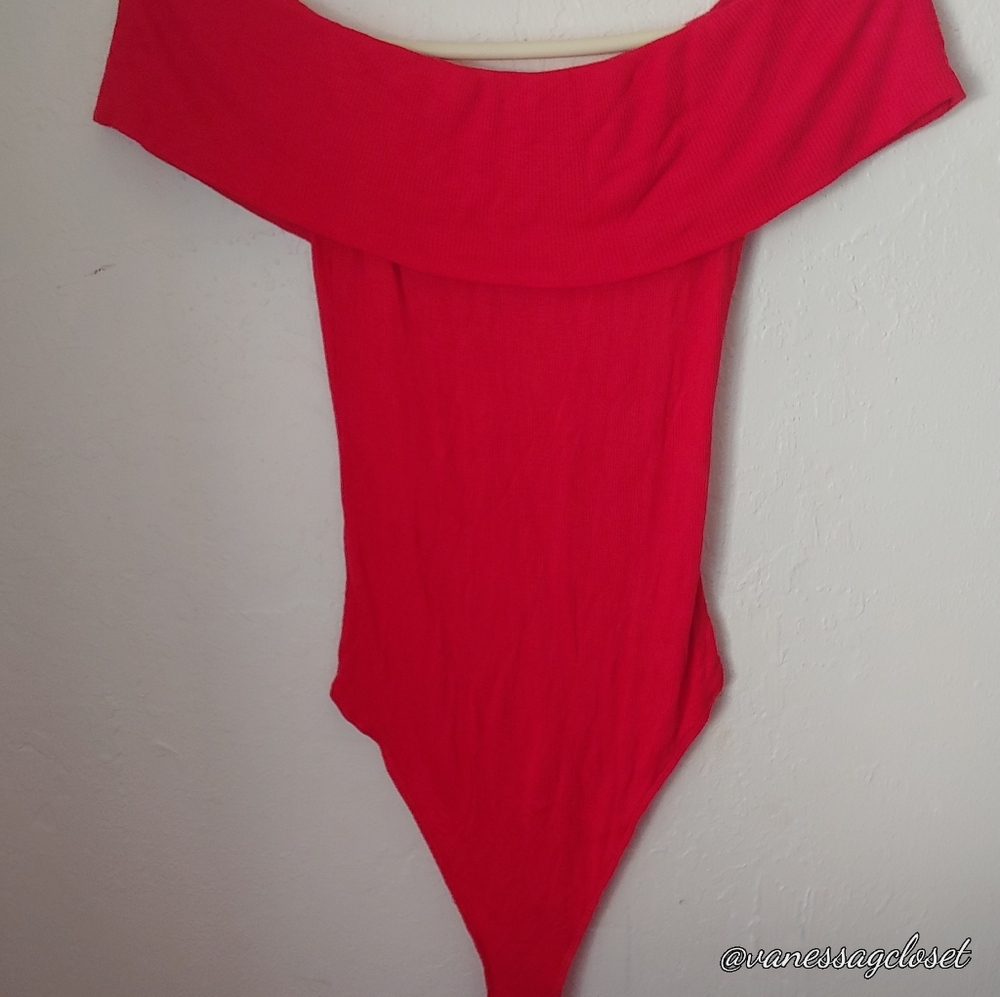 RED BODY SUIT